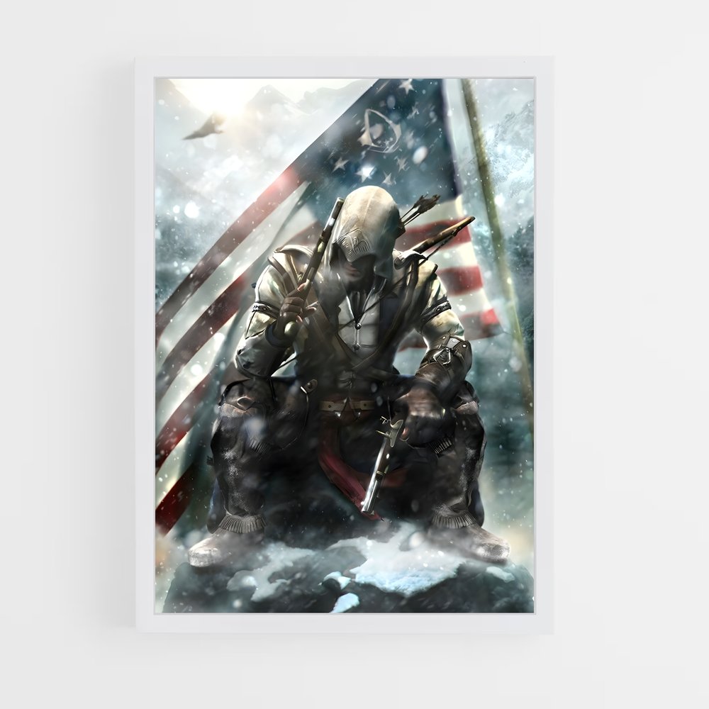 Poster Connor kenway – affiche Assassin's Creed (vue 3)